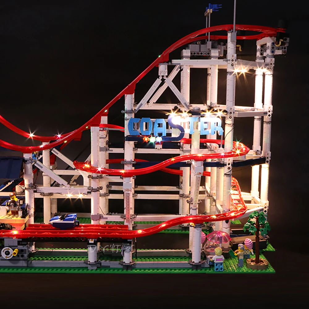 Светодиодный светильник совместим с Lego 10261 американские горки совместимый 15039