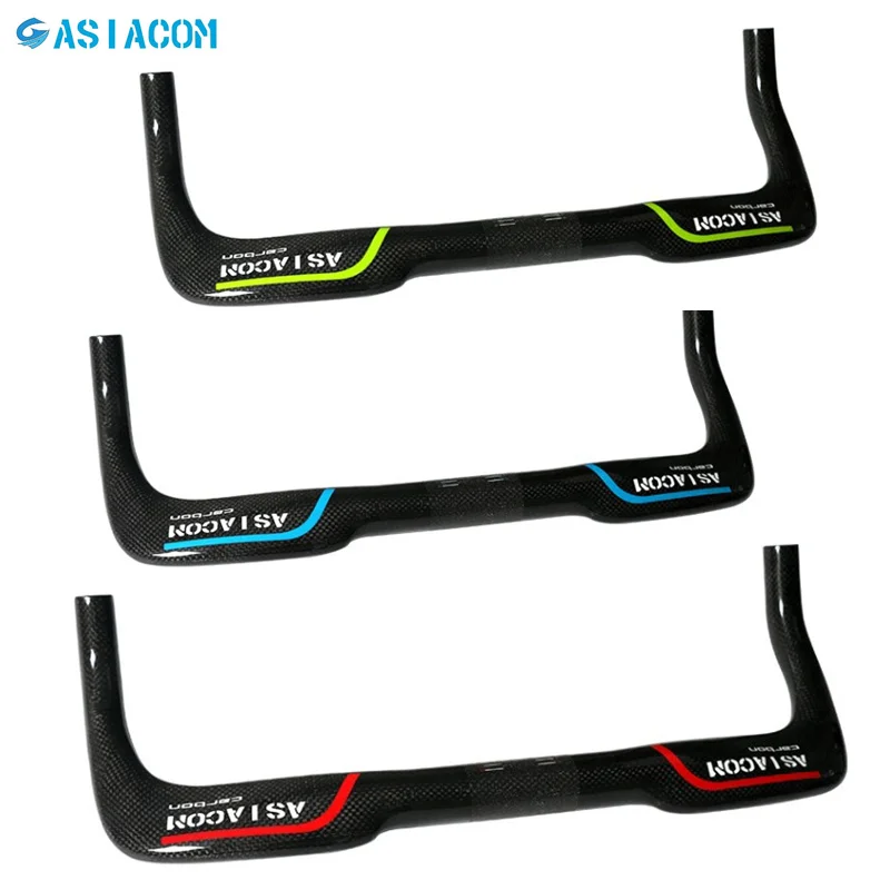 

ASIACOM Road Bicycle TT Handlebar 3K Glossy Full Carbon Fibre Mountain Bikes Rest Handlebars Internal Wiring 31.8*400/420/440mm