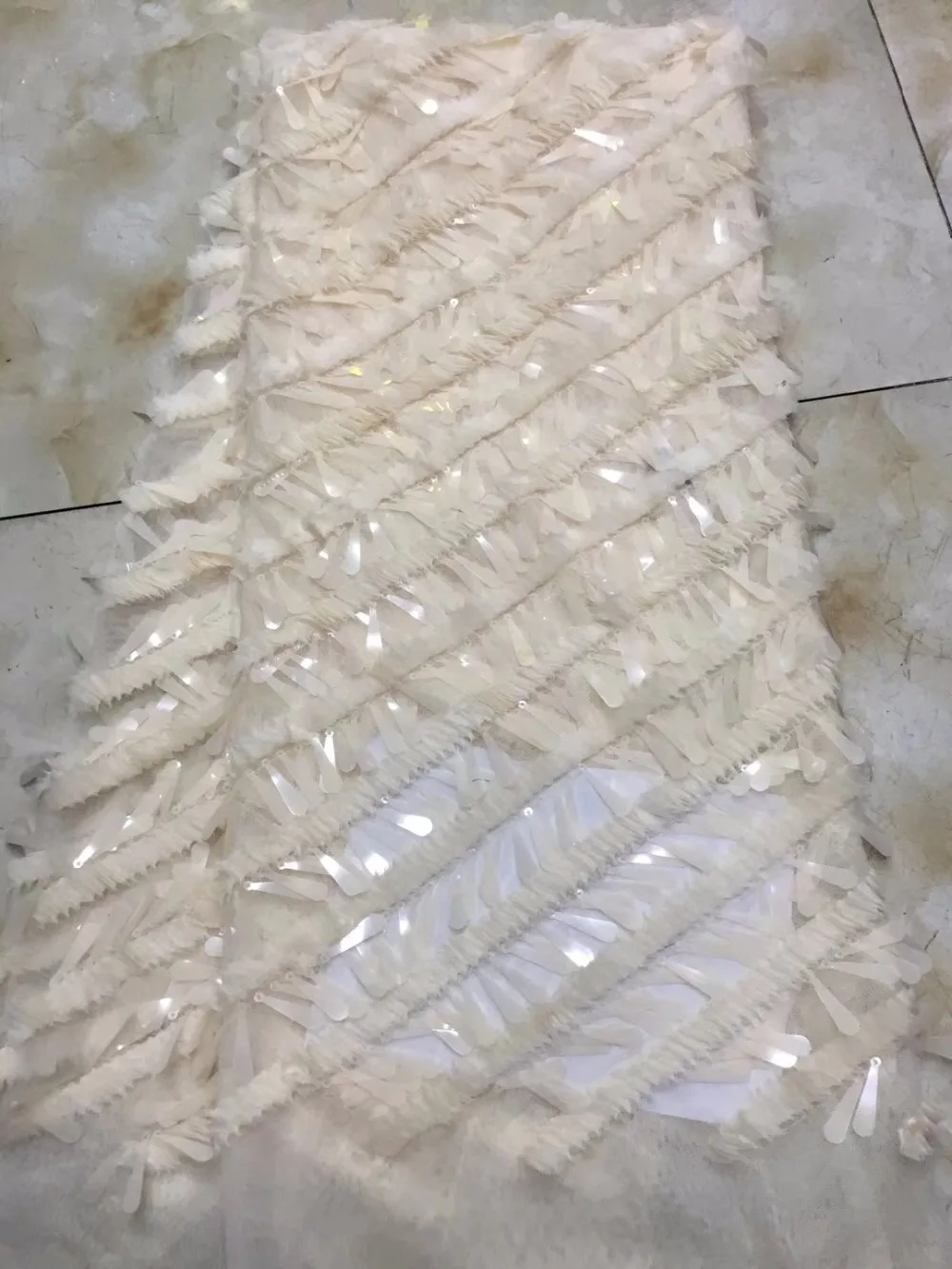 

2018 New style French net lace fabric 3D flower Beads African tulle mesh lace fabric high quality african lace fabric ZLN28