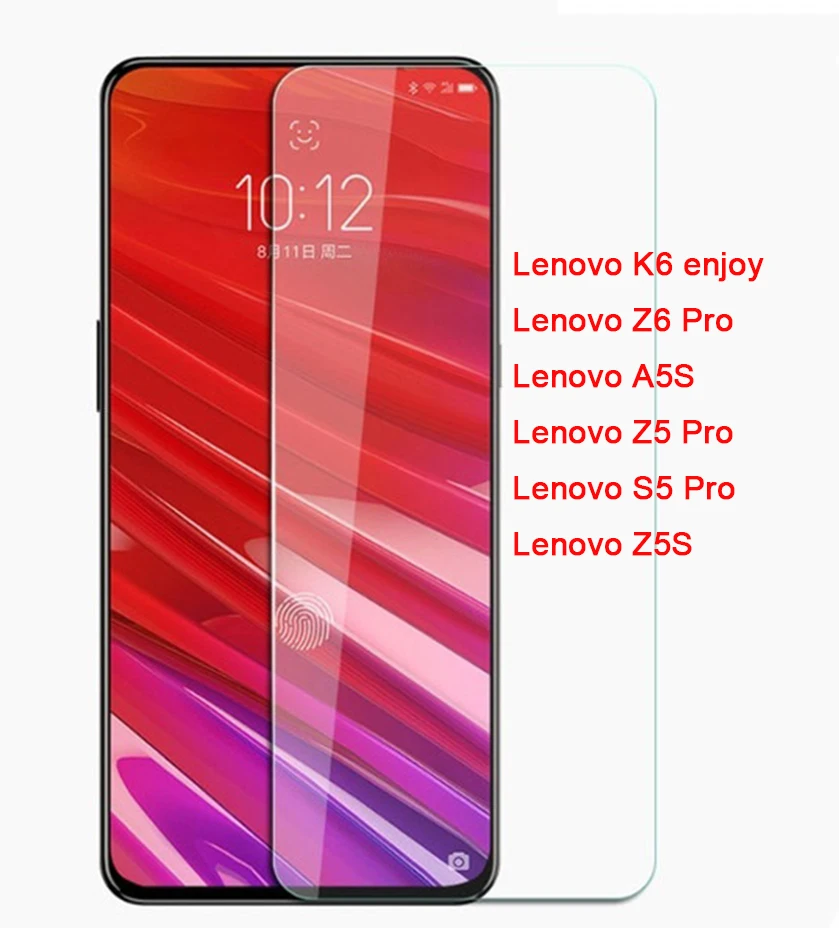 Закаленное стекло для Lenovo K6 enjoy A5S Z5S Z6 s5 z5 Pro Защитная пленка экрана Защитный чехол