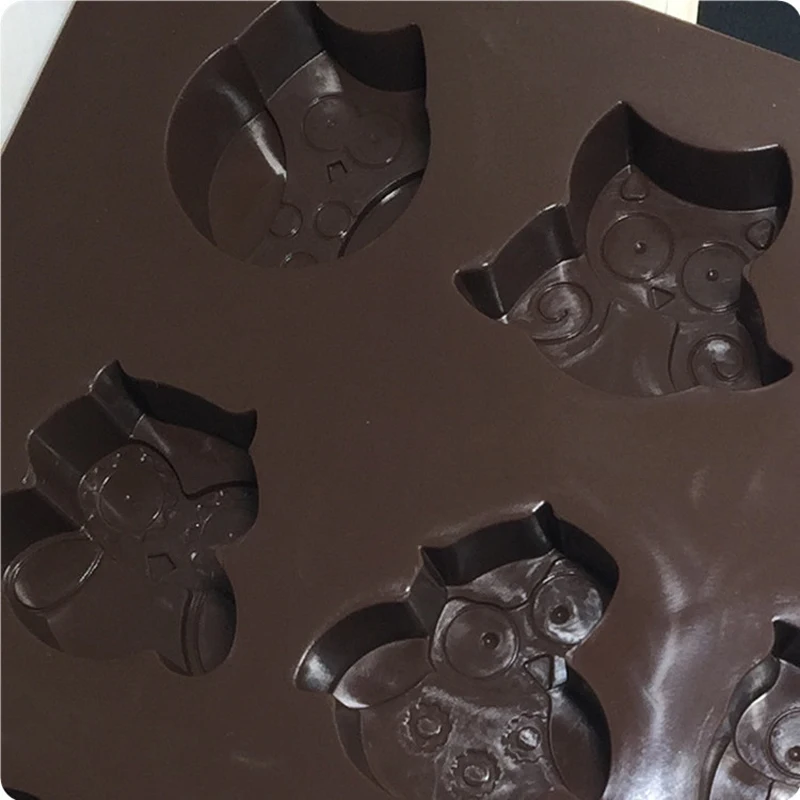 2 шт/комплект 12 различных отверстия Сова попугай типа силикона шоколадный торт
