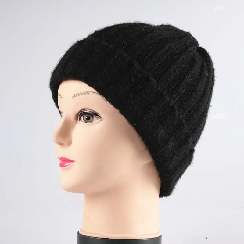 Серый мех норки Pom Poms Ball Cap хип хоп зимняя женская шапка костюм для активных игр