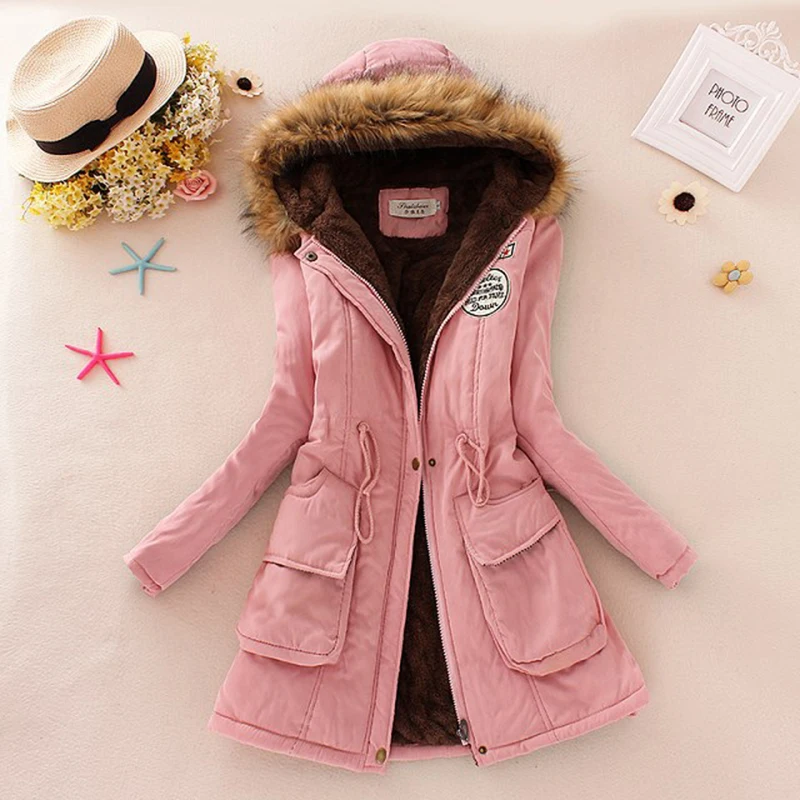 Winter Jacket Women New Fashion Womens Parka Casual Outwear Military Hooded Coat Fur Coats Manteau Femme Woman Clothes | Женская одежда