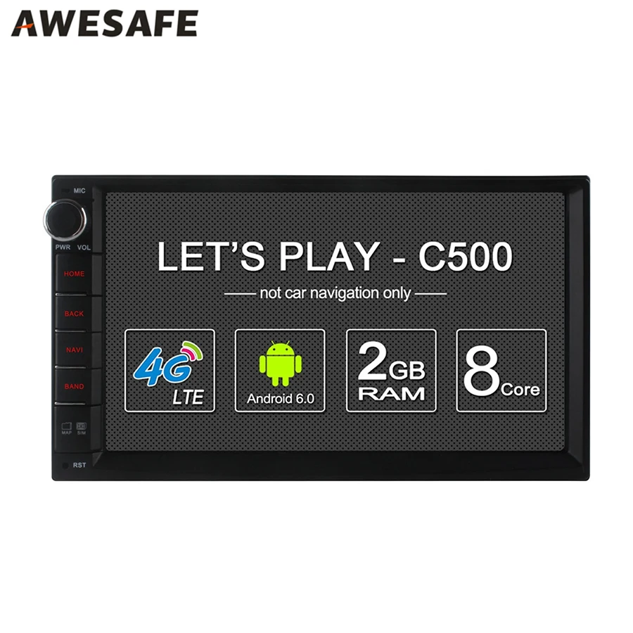 7 &quotAndroid 6.0 2 дин dvd плеер 4 г сети LTE 1024*600 Универсальный GPS Navi BT радио стерео
