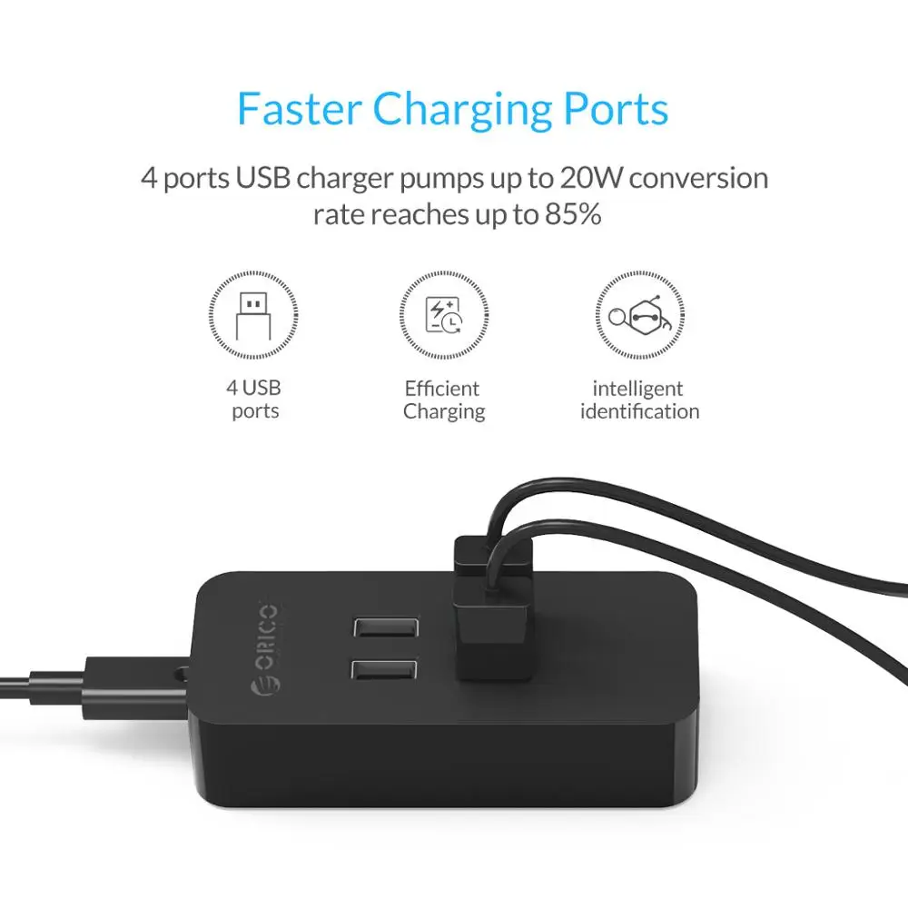 USB зарядное устройство ORICO с 4 портами 5V2.4A мобильный телефон быстрая зарядка