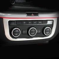 1pc for sharan 2012 2018 only for 3 knobs style air conditioning knobpanel decorative frame stainless steel