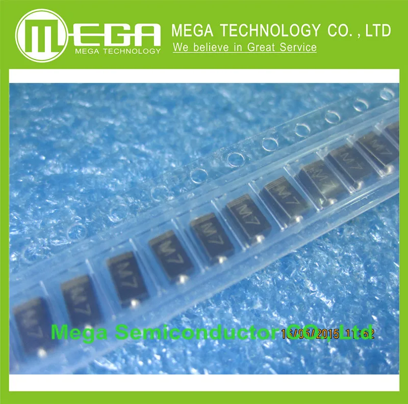 1000 шт. 1N4007 M7 1N4004 M4 DO 214AC SMA литые В 1A Диоды выпрямителя|diode 1a|diode 1000vdiode 1n4007 |