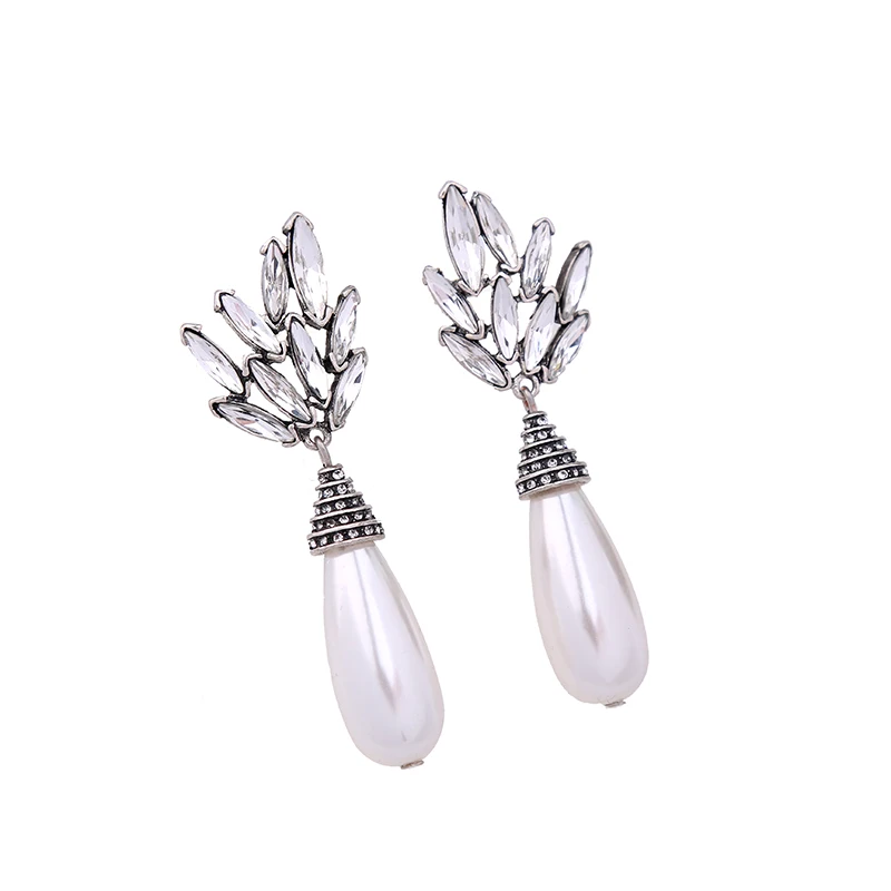 Женские винтажные серьги гвоздики с искусственным жемчугом|fashion stud earrings|stud