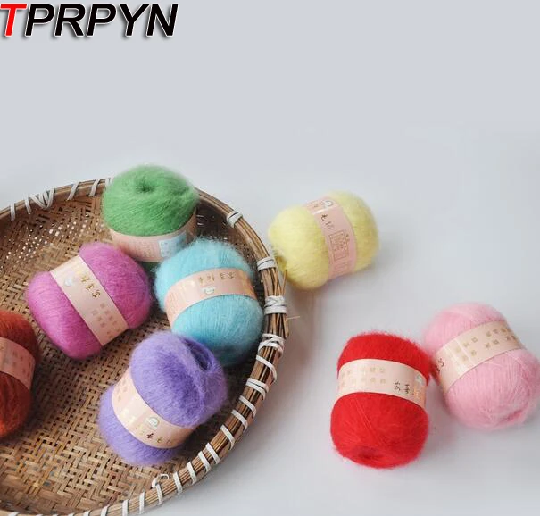 TPRPYN 1 шт. = 50 г мягкий мохер Кашемир Вязание шерсть пряжа DIY шаль шарф вязание крючком нитки поставки