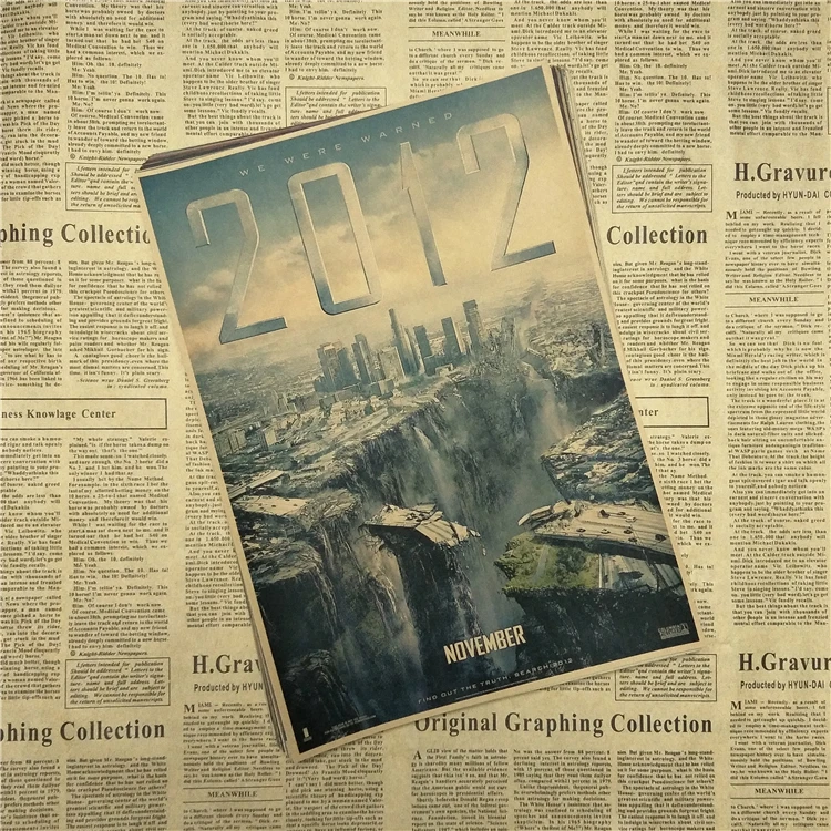 Виниловые наклейки на стену Roland Emmerich 2012|wall sticker|retro posterhome furnishings |
