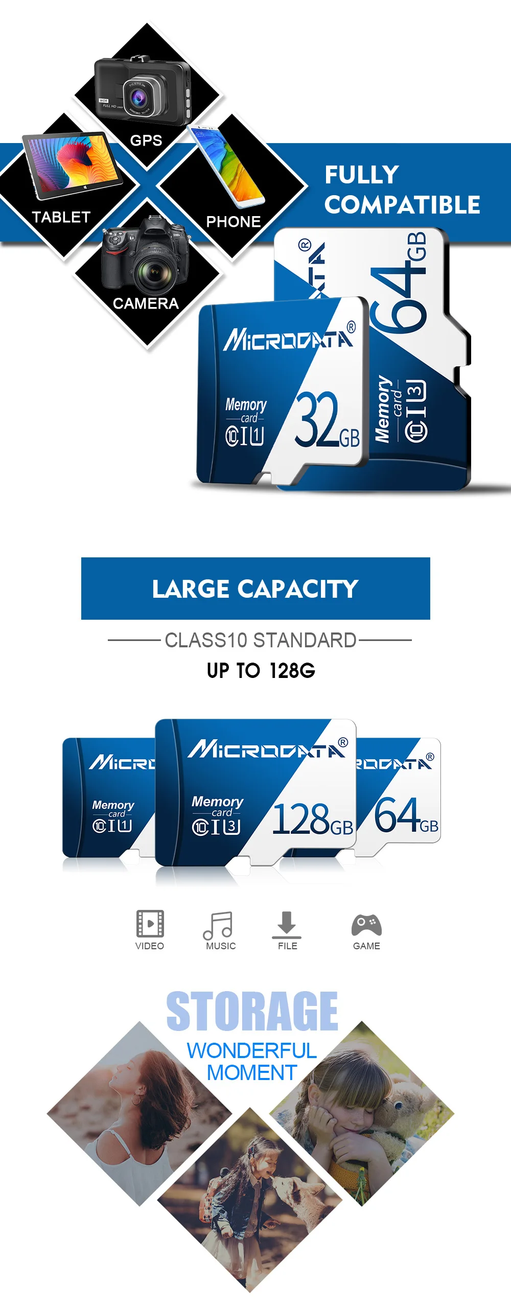 Стиль класс 10 Micro SD карта 8 ГБ 16 ГБ 32 ГБ 64 Гб карта памяти microsd мини SD карта 32 Гб 64 Гб SDHC SDXC TF карта для смартфона