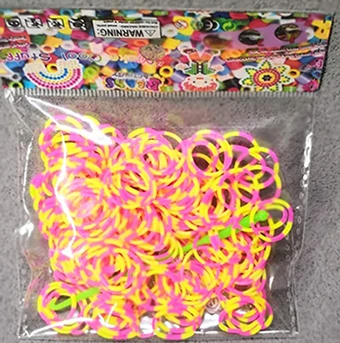 14 mixed A 200pcs 200 шт./пакет Радуга эластичной резинкой черный, белый цвет для браслет лента с бисером вязаный Подвески пополнения посылка - Цвет: 14 mixed A 200pcs