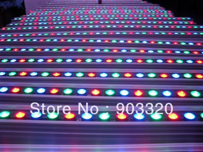 Наружный водонепроницаемый RGB светодиодный настенный светильник 3 в 1 4 шт. 24*3 Вт DMX