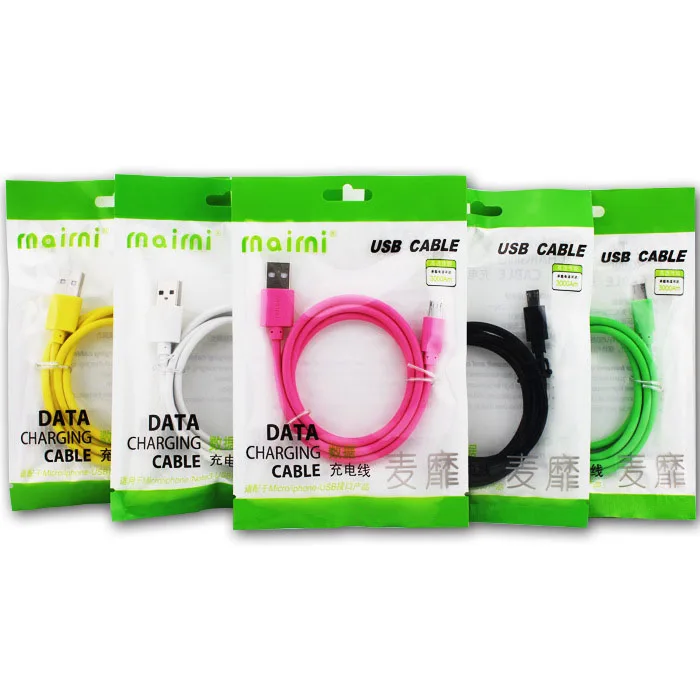 Плоский Micro Mini USB кабель Быстрый зарядный данных для samsung Xiaomi Huawei Android Мобильный