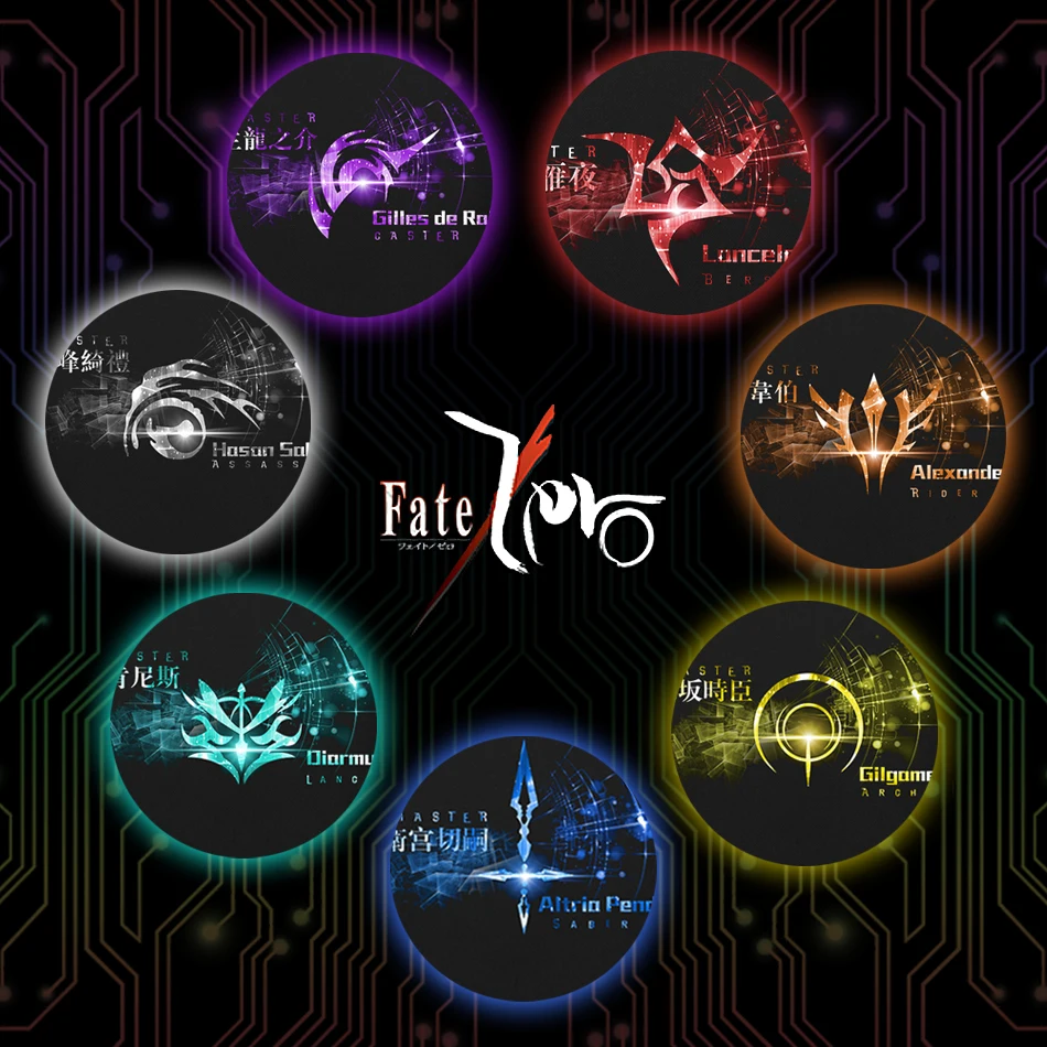 Аниме Fate Stay Night Command Seals футболка Черная Полиэстеровая Летняя активная анимация