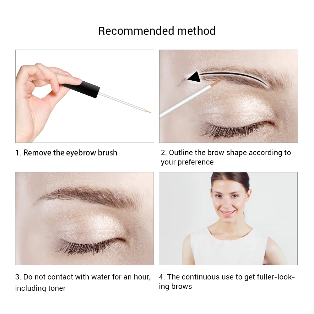 

LANBENA Eyebrow Growth Serum Longer Fuller Thicker Nourishes Eyebrow Enhancer Eyelash Fast Powerful Hair Growth Make Up Beauty