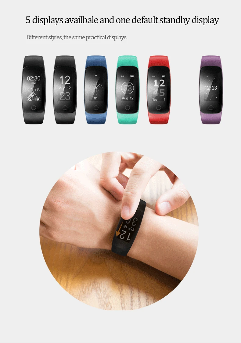 NEW ID 107 ID107 Plus HR Smart Bracelet Activity Tracker Pulsometer watch Heart Rate GPS Band sport tester pk mi band 2 | Электроника