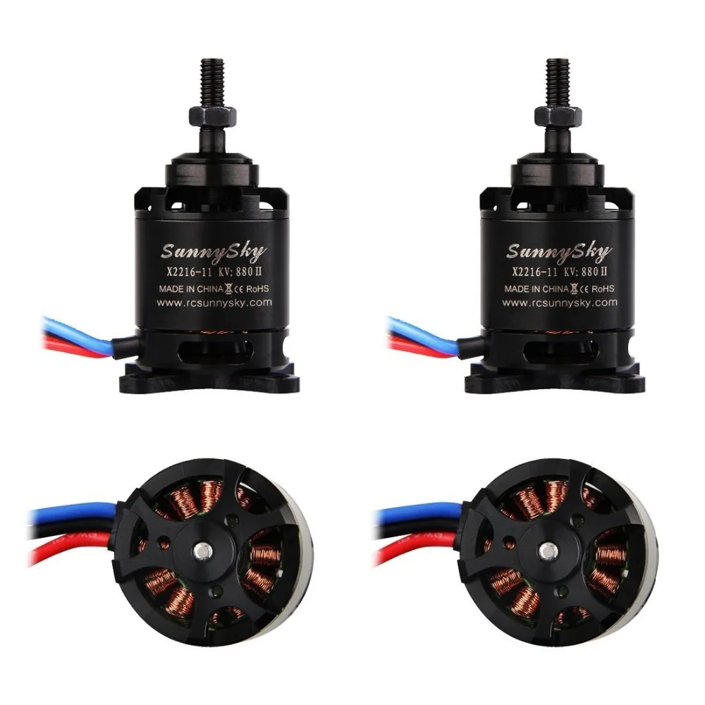 Weyland 1 шт/2шт/4 шт SunnySky X2216 880kv Outrunner бесщеточный мотор для RC самолета вертолета