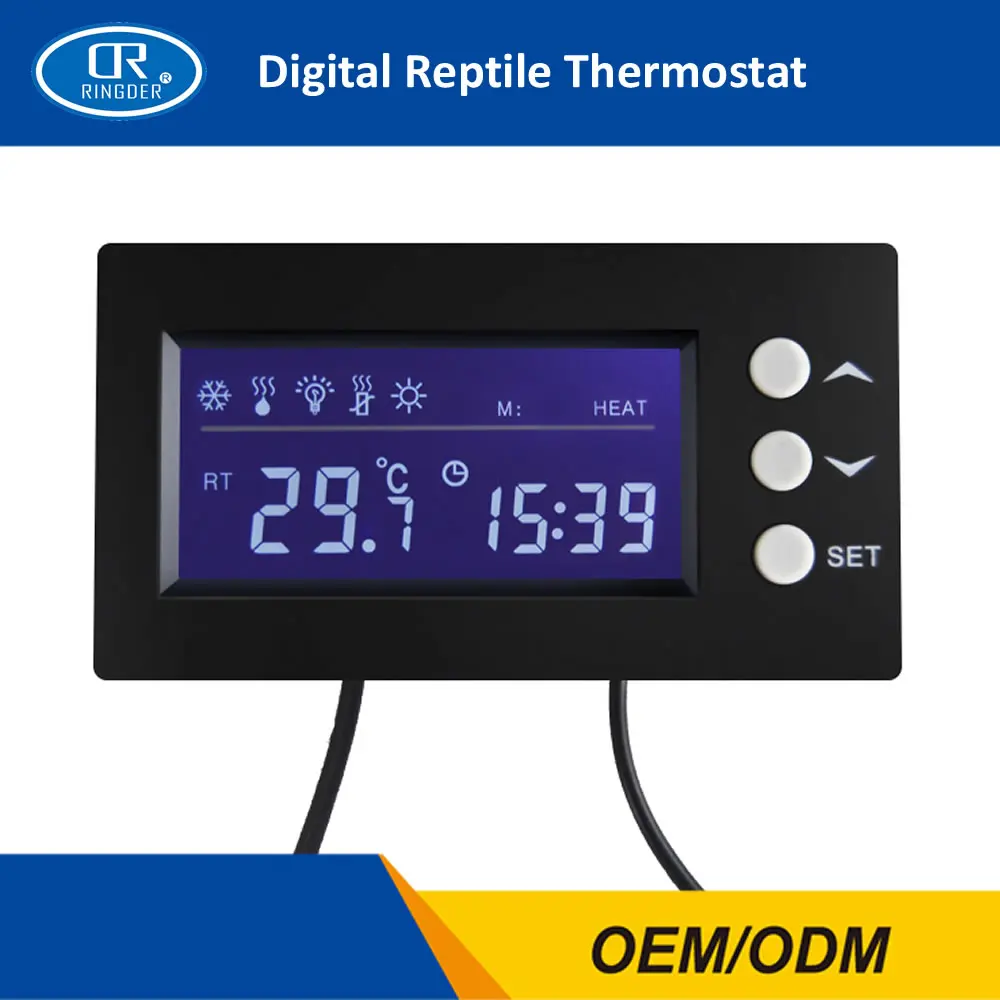 RINGDER DTC 100 0 50C цифровой день/ночь рептилия Диммируемый термостат с разъемом