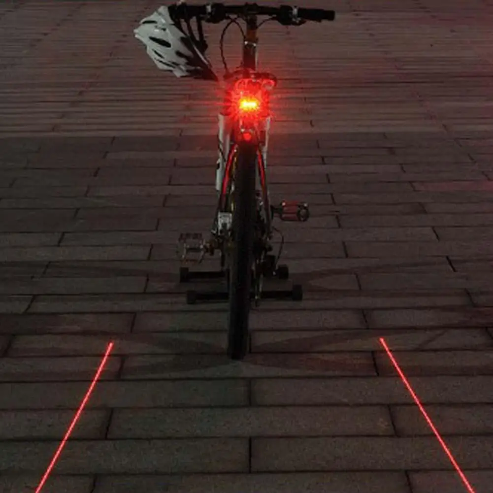 Велосипедные фары 2 Laser 5 LED велосипедный задний Фонарь фонарь сигнальная лампа