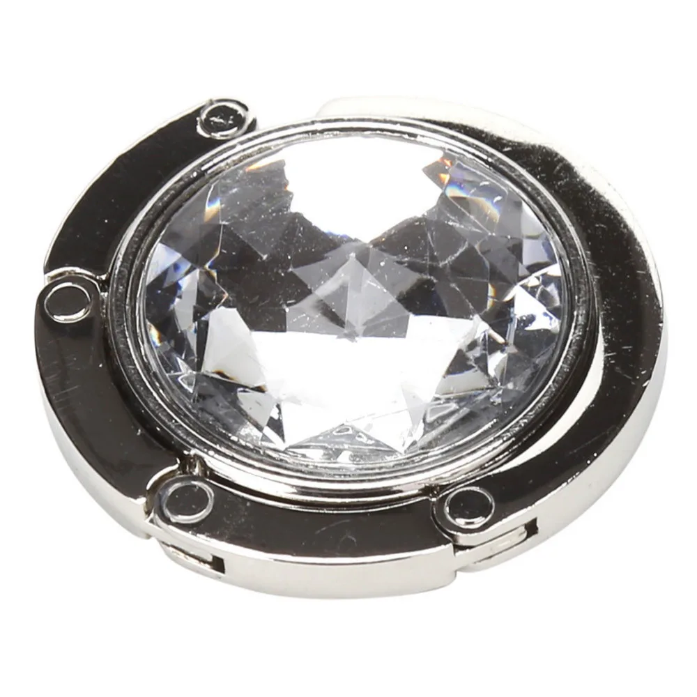 1 шт. крючок для сумки в сложенном виде держатель из сплава Модные хрустальные