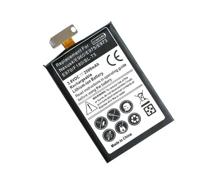 10 шт./лот 2500 мАч BL T5 3.8VDC запасная литий ионная батарея для LG Google Nexus4 Nexus 4 Optimus G E960 E970