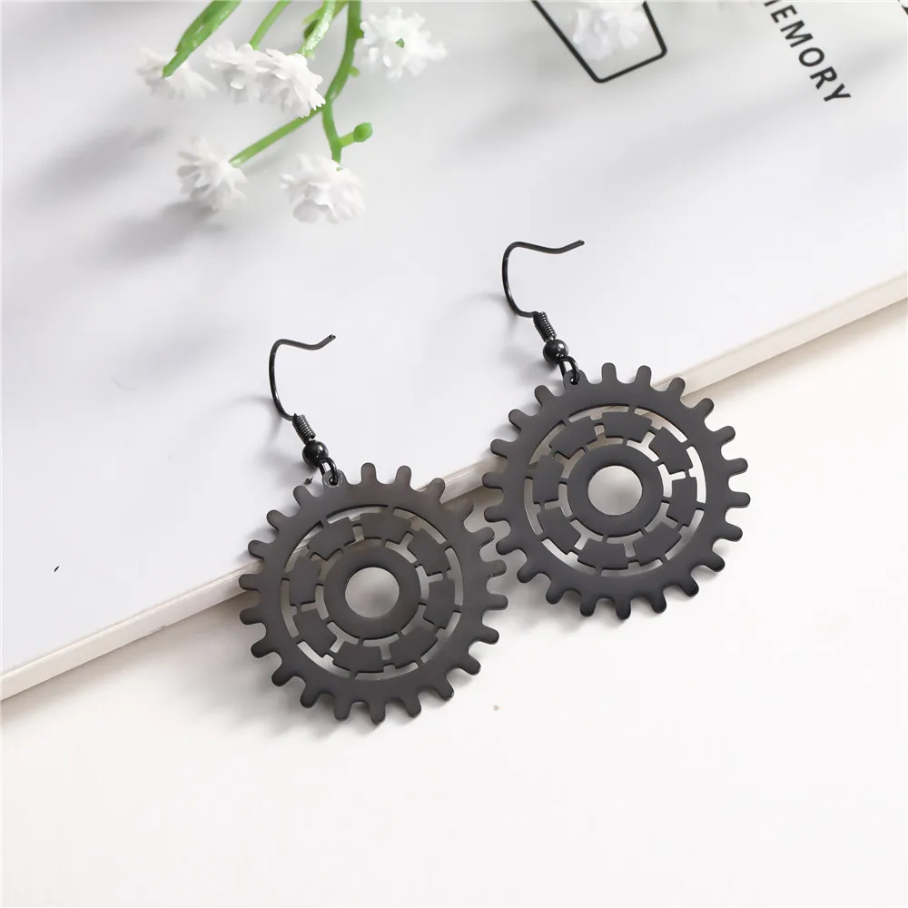 Серьги-капельки Teamer из нержавеющей стали черные серьги с крючком модные