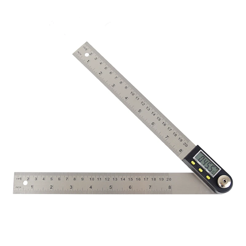 200 мм Цифровой угломер Гониометр ЖК дисплей цифровой метр транспортир линейка
