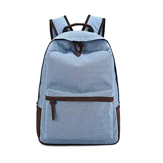 Light Blue 1 bag Хит, стильные, 3 комплекта, холщовые рюкзаки с принтом, женские милые легкие сумки для книг, школьные сумки для девочек-подростков - Цвет: Light Blue 1 bag