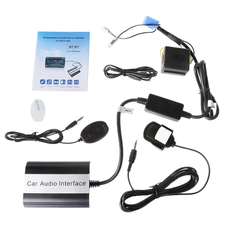 Автомобильный стильный комплект громкой связи для автомобиля Bluetooth MP3 AUX адаптер