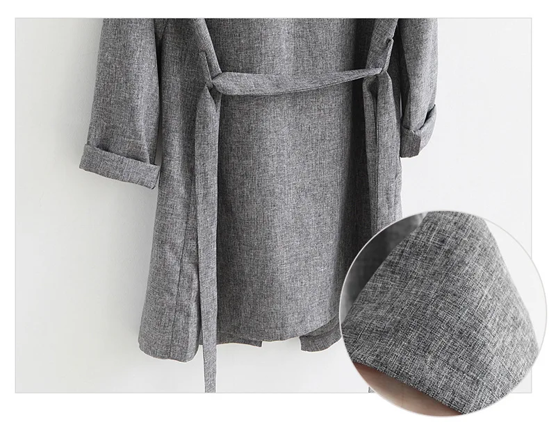 

Vogue New Autumn Winter Women Trench Coat Nice Fashion Long Outwear Plus Size Sashes Turn Down Collar Tops For Womens Clothing