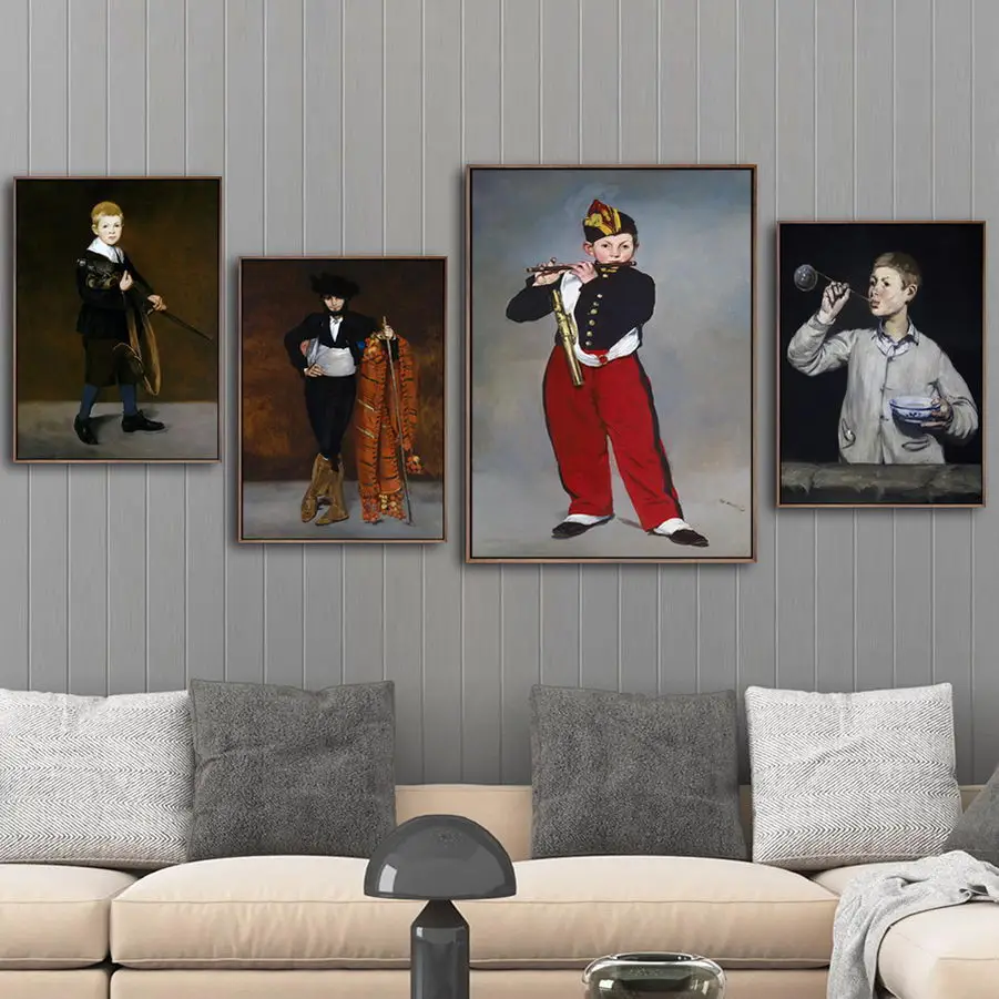 Украшение для дома печать холст искусство настенные картины для гостиной постер Paitings французский Edouard Manet телесный