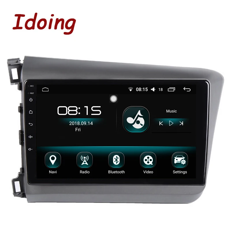 Автомагнитола Idoing мультимедийный проигрыватель на Android 8 0 восемь ядер экран 9