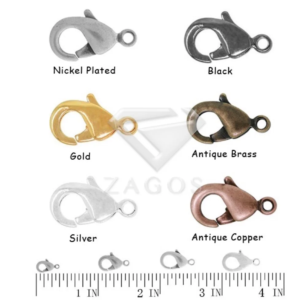 Крючки с застежкой-карабином для ожерелья браслета Ювелирная фурнитура сделай