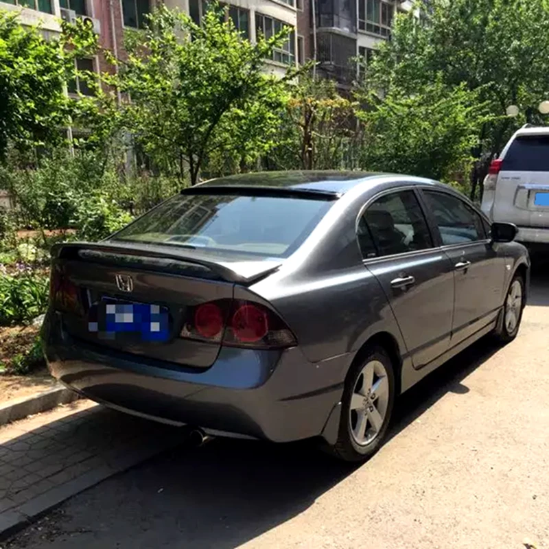 Для Honda Civic 2006 2007 2008 2009 2010 2011 спойлер Высокое качество abs пластик задний украшение в виде хвостового крыла