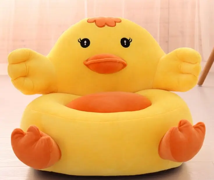 

creative yellow duck sofa toy cartoon plush duck design floor seat tatami doll about 50x45cm s1970