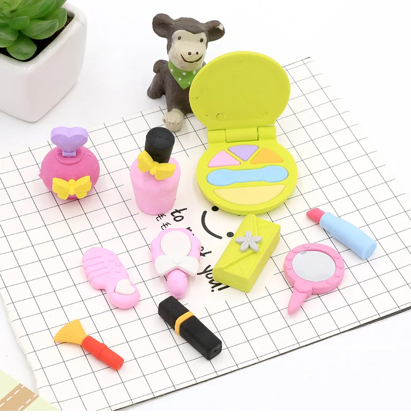 Женская косметическая серия ластик kawaii школьные офисные принадлежности papelaria Детские Обучающие канцелярские принадлежности