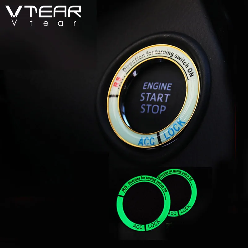 Для peugeot пежо 3008 3008GT 5008 2017 2018 2019 Авто старт стоп кольцо светящаяся декоративная