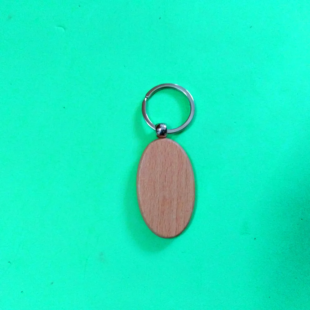 10 шт. деревянный брелок DIY чистый брелок круглый/квадратный/прямоугольник/Овальный/Сердце/брелок со щитом анти потеря дерева индивидуальные подарки