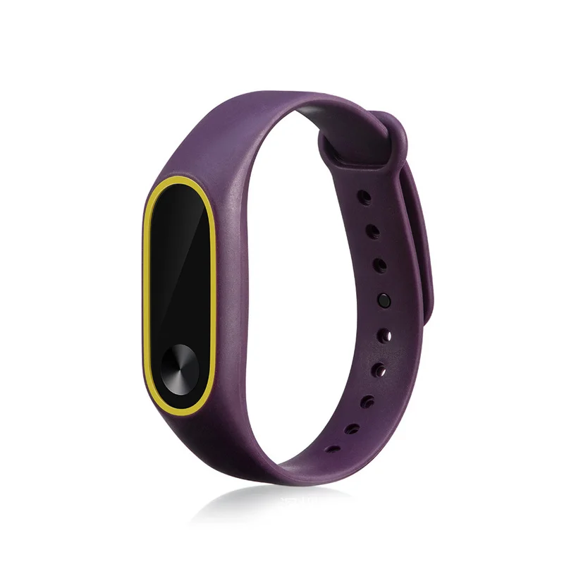 Светящийся силиконовый ремешок для Mi Band 2 регулируемый цветной запястья замена