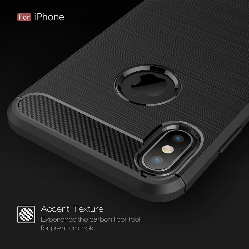 Противоударный чехол для телефона iPhone7 8 плюс 6 6SP 5S SE углеродного волокна iPhone X XR