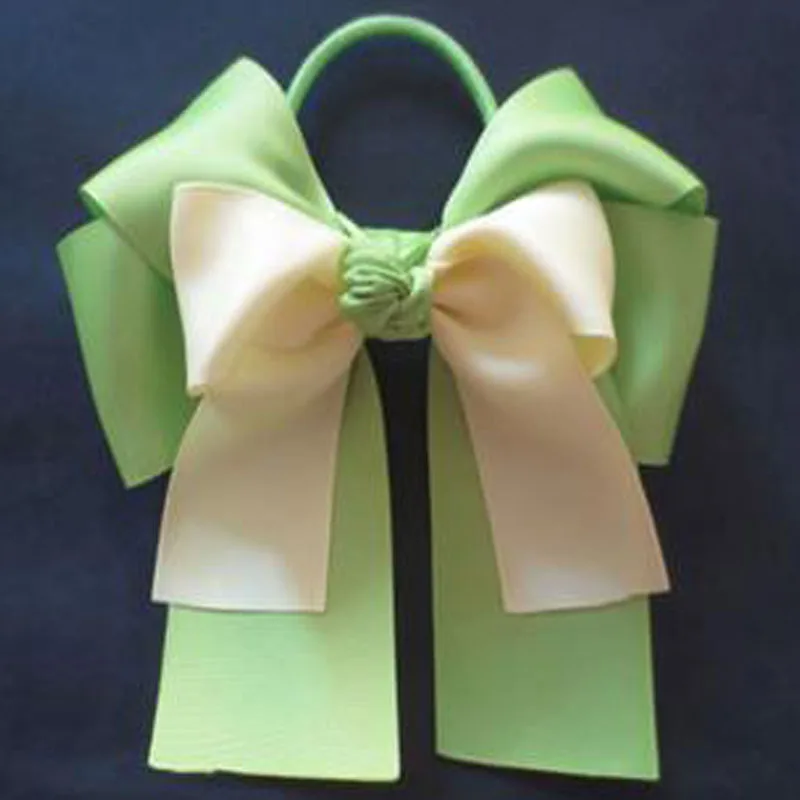 10 pcs 6&quot beautifulCheer Bows Cheerleading Bow Girl Elastic Band With Ponytail Hairbows Free Shipping | Аксессуары для одежды