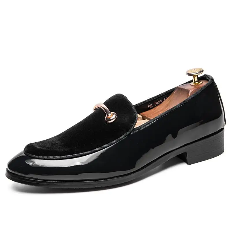 2019 New Metal Design Fashion British Style Men's Casual Shoe Suede Loafers Luxury Men Dress shoes Oxford Shoes Big Size 38-48 | Обувь