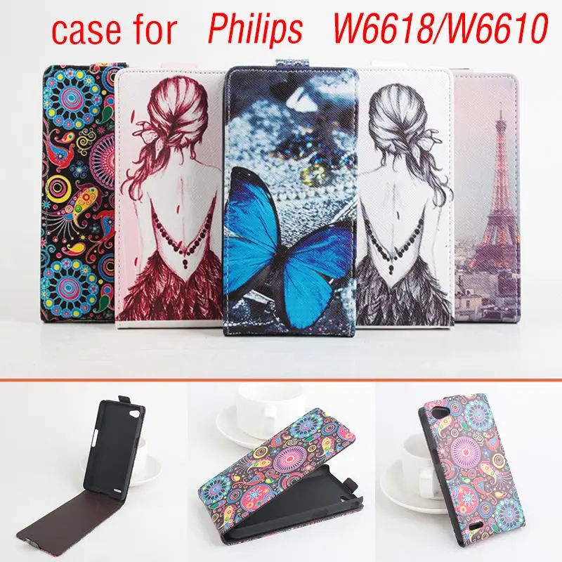 Чехол для телефона Philips w6618.w6610 флип Бизнес Стиль чехол кожного покрова В виде
