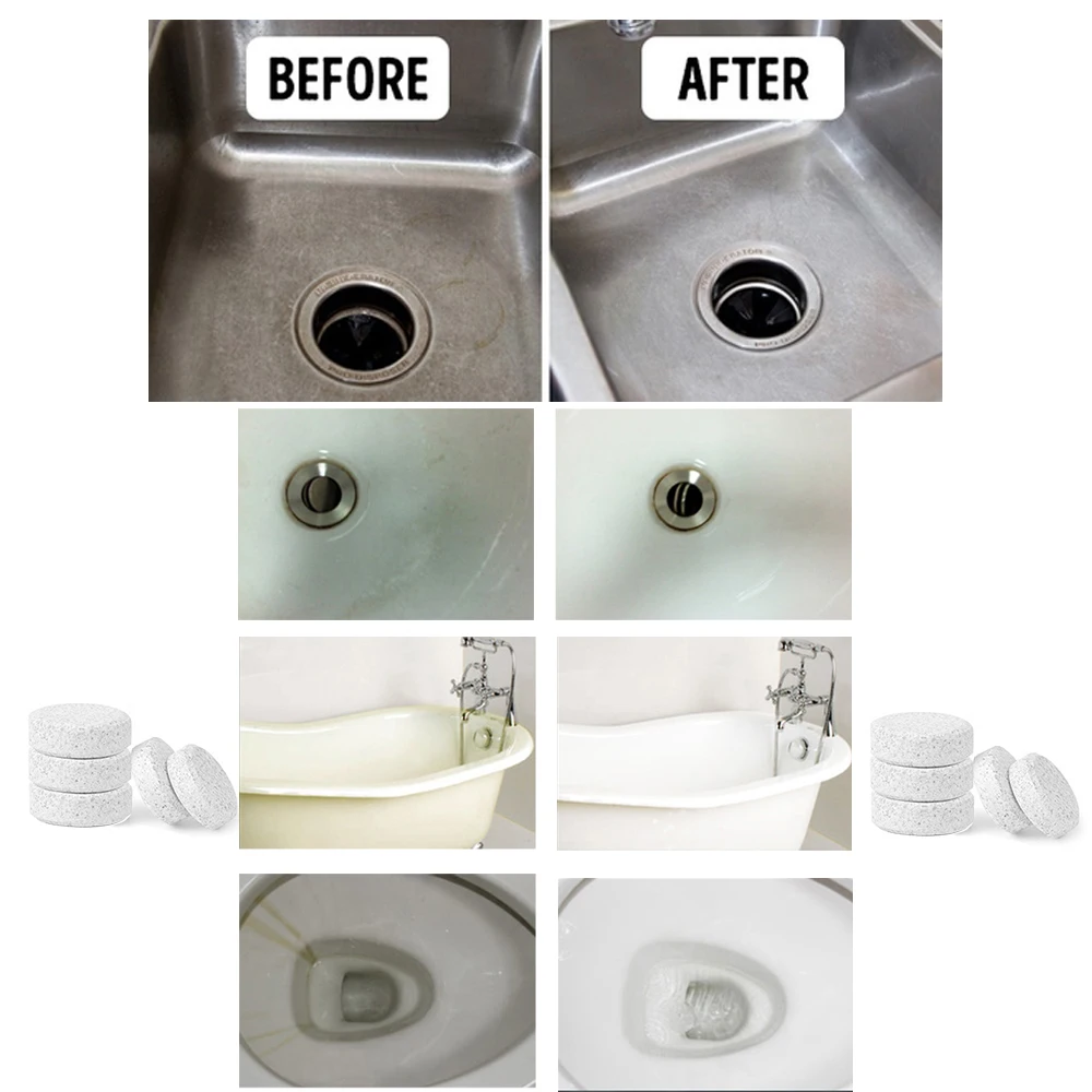 10/20PCS Multifunctional Effervescent Spray Cleaner Tablets Home Glass Concentrate Toilet Floor kitchenware | Дом и сад