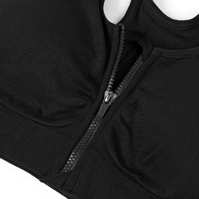 WANAYOU 7 цветов Женская молния Push Up спортивные бюстгальтеры мягкий Wirefree