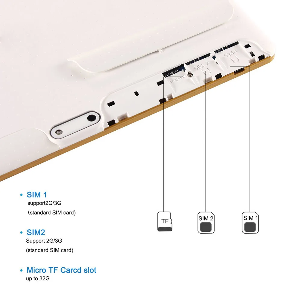 2017 Newest 10 inch Tablet PC Octa Core 2GB RAM 32GB ROM Dual SIM Cards Android 5.1 GPS 3G 4G LTE 10.1 +Gifts | Компьютеры и офис