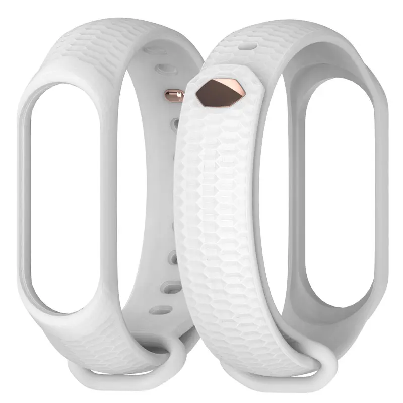 White Mijobs силиконовый ремешок Mi Band 4 аксессуары для Xiaomi Mi Band 3 Смарт-часы браслет Band 3 спортивные браслеты Miband 4 Band - Цвет: White