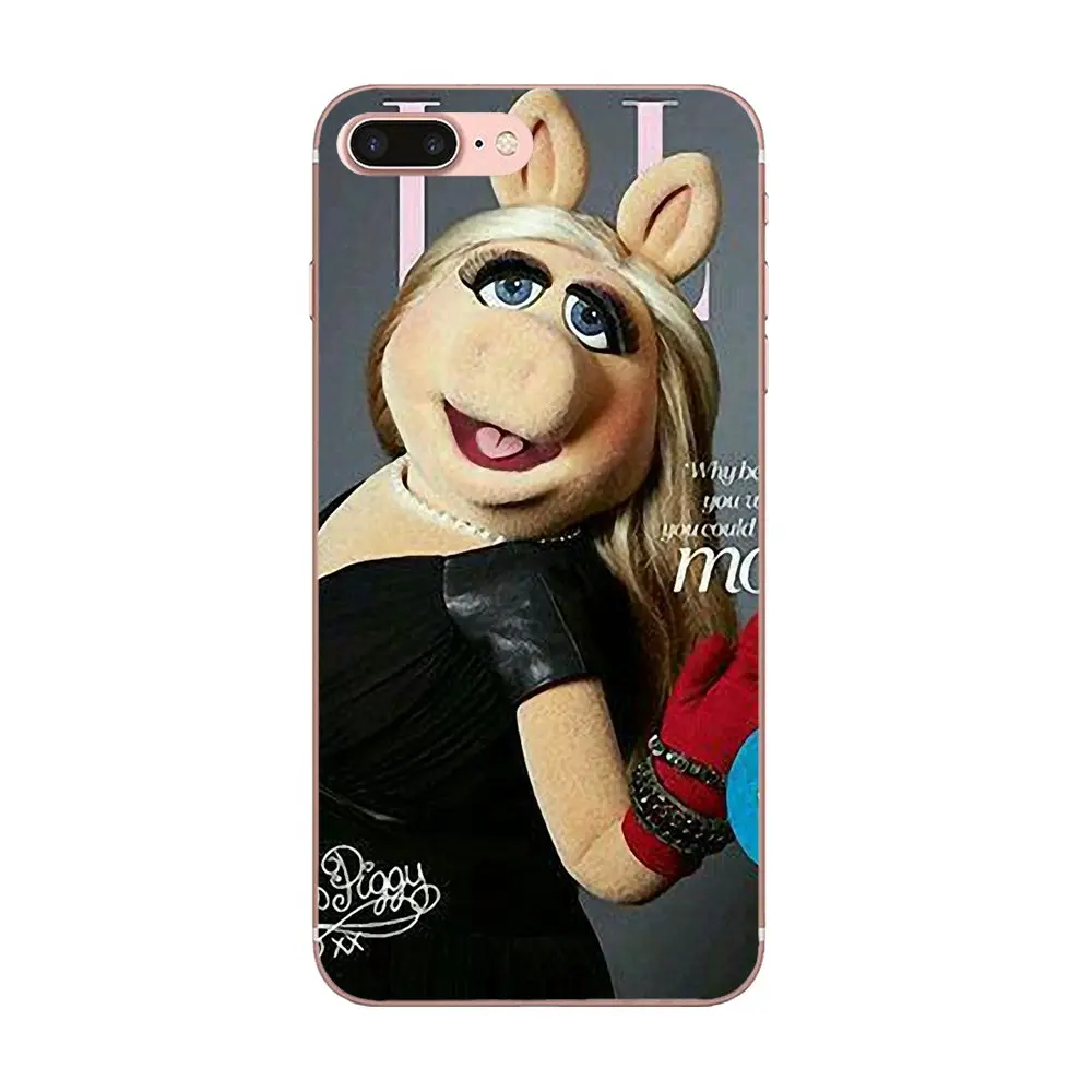 Коробочка для звонков из ТПУ The Muppets Miss Piggy Samsung Galaxy Note 5 8 9 S3 S4 S5 S6 S7 S8 S9 S10 mini Edge Plus