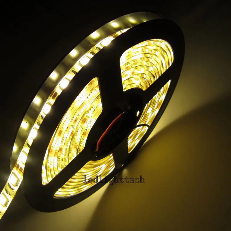 Сверхъяркая Светодиодная лента 300 м 5050 В постоянного тока 5 SMD теплый белый свет не